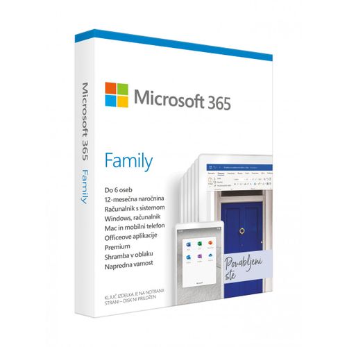 Microsoft 365 Family Mac/Win - Slovenian - 1 godina pretplate slika 1