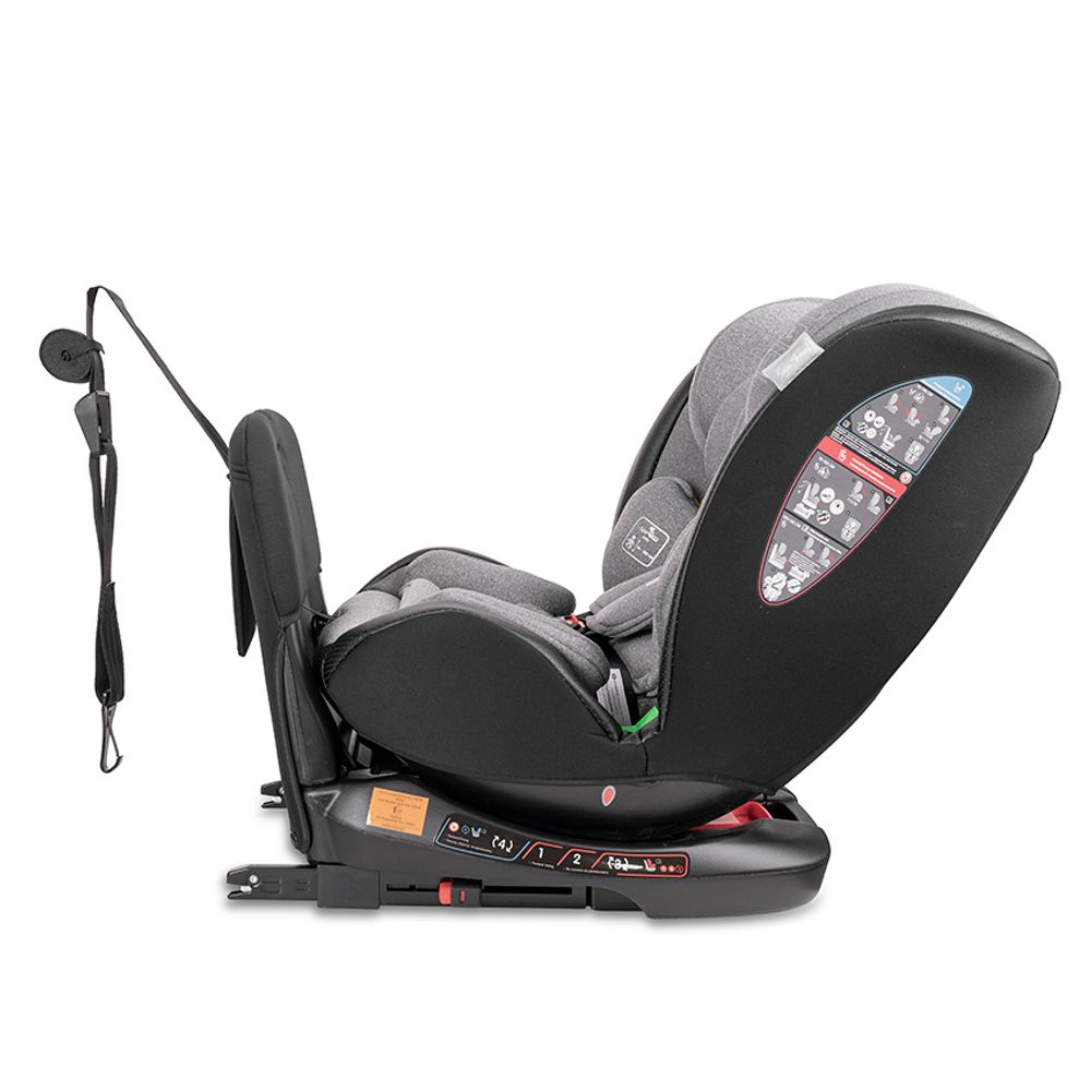 Lorelli Rotirajuća autosjedalica Ares i-Size 40-150 cm 360 Isofix sa Anti-Rebound štitnikom, Grey slika 7