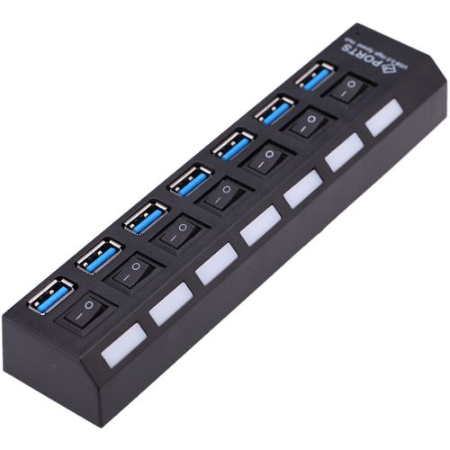 USB Hub 7 port Kettz KT-HUSB.74 3.0 Tip A Crni slika 3