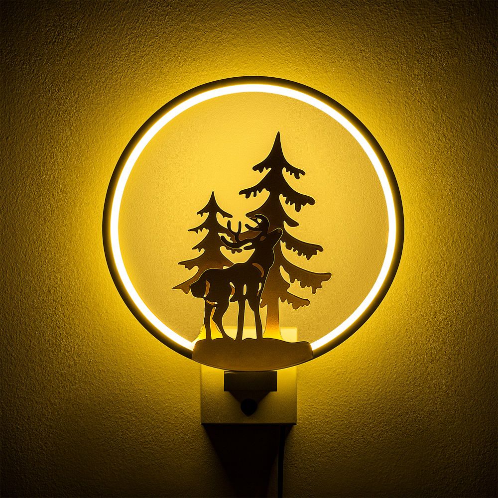 Zidna lampa XMAS32 u bijeloj boji sa zlatnim detaljima slika 6