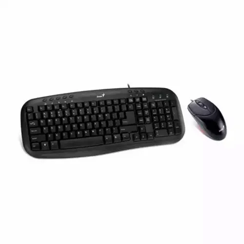 Tastatura + miš Genius KM-200 YU USB black slika 1