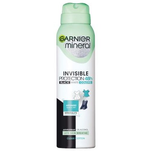 Garnier Mineral Invisible Black, White & Colors dezodorans u spreju 150 ml slika 1