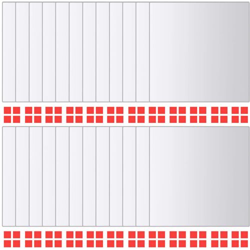Zrcalne Pločice 24 kom Pravokutne Staklene slika 34