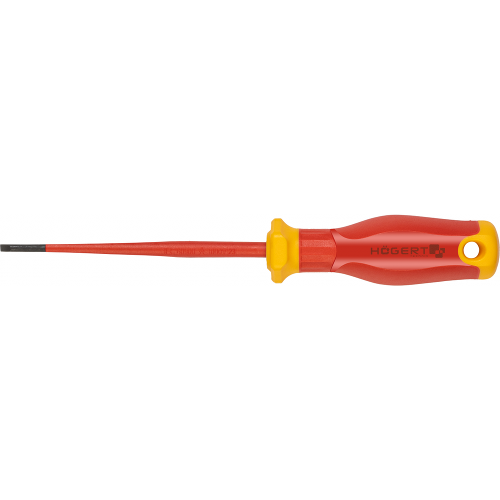 Hogert Odvijač izolirani ravni 3x100 mm, 1000 V, S2 , VDE, SLIM slika 1