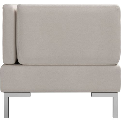 2-dijelni set sofa od tkanine krem slika 16