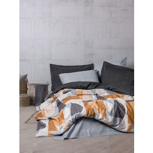 Ranforce double quilt cover set Giorno, colour: grey