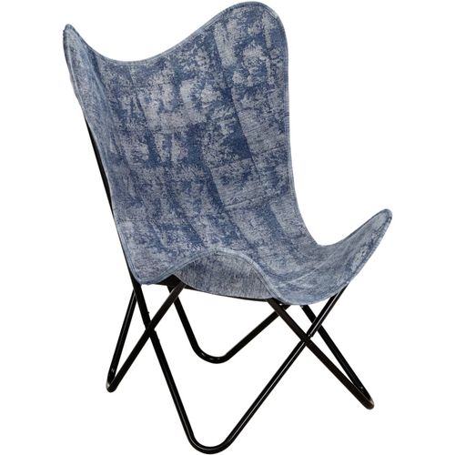 Leptir-stolica od platna indigo plava slika 8
