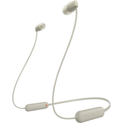 Sony slušalice WIC100C.CE7 BT, in-ear, bežične, beige slika 1