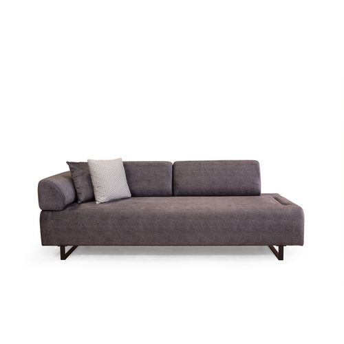 Atelier Del Sofa Infinity sa bočnim stolom - Antracit trosed na razvlačenje slika 7