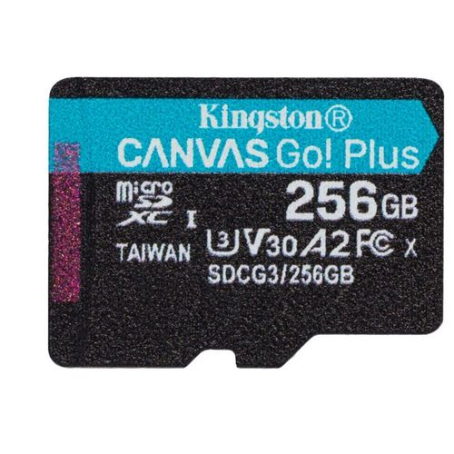 Memorijska kartica bez adapt. Kingston Canvas Go! Plus microSD 256GB slika 1