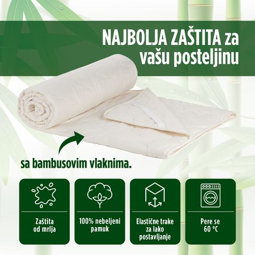 Zaštita za dušek Vitapur Andorra white 90x190 cm slika 3