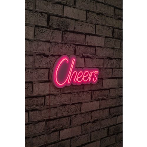 Wallity Ukrasna plastična LED rasvjeta, Cheers - Pink slika 10