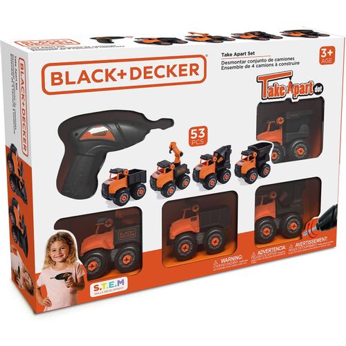 SET OD 4 VOZILA ZA RASTAVLJANJE+BATERIJSKI ODVIJAČ Black&Decker STT014-S4-BD slika 1