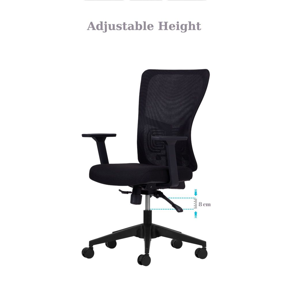 Set kancelarijskih stolica Lumbar 108 - Crna (2 komada) slika 7