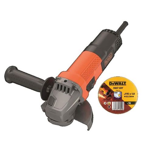 Black & Decker BEG110A5 kutna brusilica 750 w 115 mm + DT3506 gratis listovi slika 1