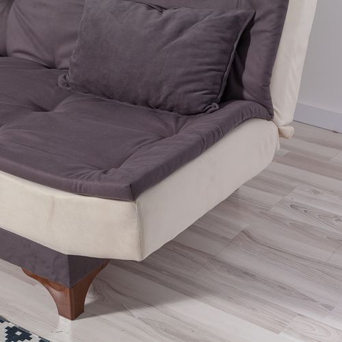 Kelebek - Anthracite, Cream Anthracite
Cream 3-Seat Sofa-Bed slika 5