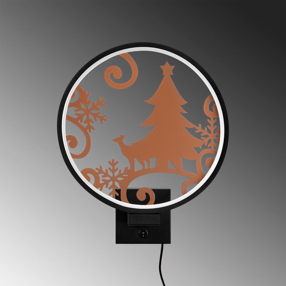 Crna bakarna zidna lampa XMAS19 slika 5