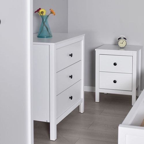 KMD-992-BB-1 White Nightstand slika 1