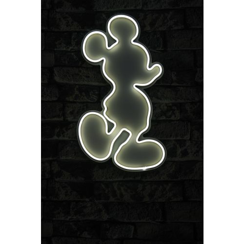 Wallity Mickey Mouse - Bela dekorativna plastična LED rasveta slika 2