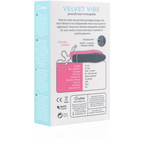 Mini vibrator Velvet, ružičasti slika 8