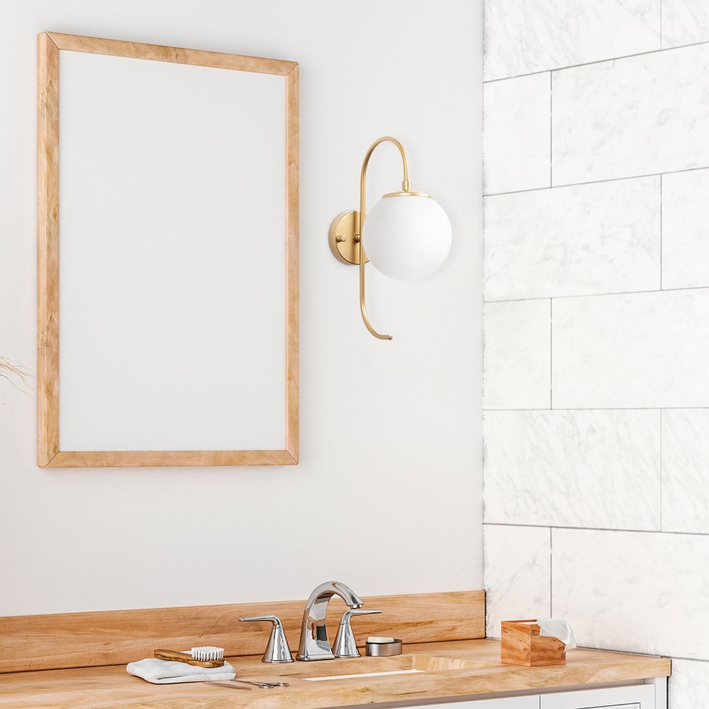 Zidna lampa Jewel - 10565 u sjajno zlatnoj boji slika 1