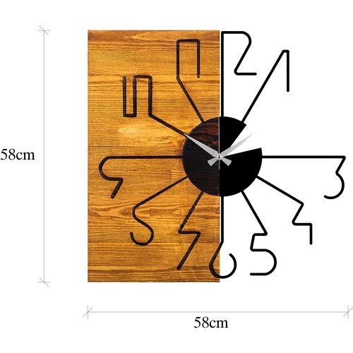 Wallity Ukrasni drveni zidni sat, Wooden Clock 29 slika 7
