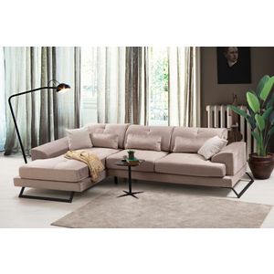 Atelier Del Sofa Frido ugao levo (Chl+3R) - BeÅ¾ BeÅ¾ Ugaona garnitura