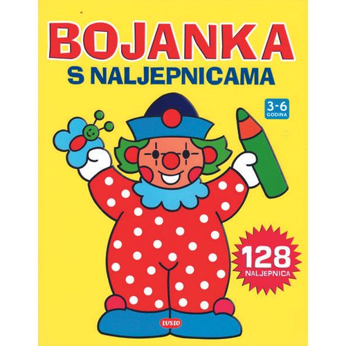 Bojanka s naljepnicama Klaun slika 1