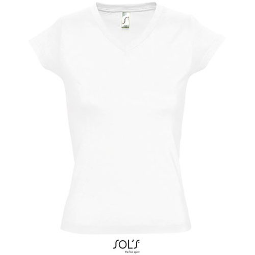 MOON ženska majica sa kratkim rukavima - Bela, L  slika 4