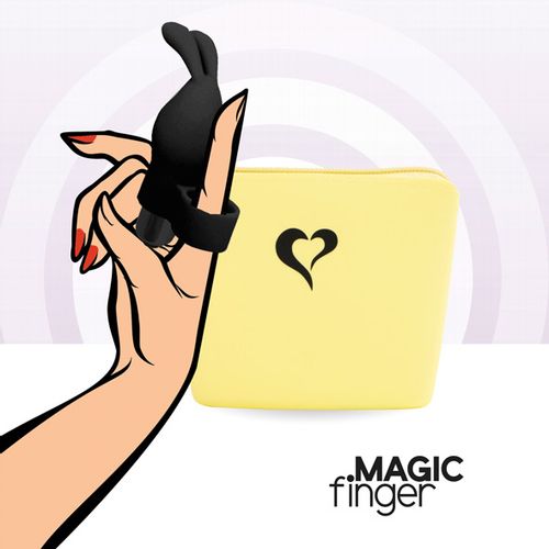 Vibrator za prst FeelzToys - Magic Finger, crni slika 5