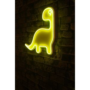 Wallity Ukrasna plastična LED rasvjeta, Dino the Dinosaur - Yellow