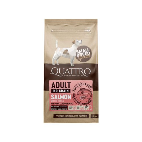 QD Adult Small Breed Losos I KRIL 1,5kg slika 1