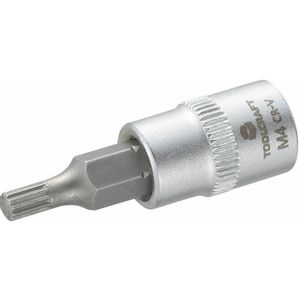 TOOLCRAFT M4 816073 unutarnji nazupčani (XZN) bit za nasadni ključ 4 mm 1/4'' (6.3 mm) Nastavak za nasadni ključ 6, 3 mm (1/4'') s višezupčanim bitom TOOLCRAFT duljina 37 mm