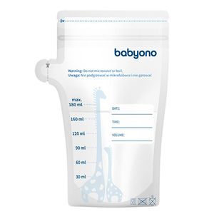 BabyOno Vrećice za pohranu mlijeka, 180 ml, 30 kom