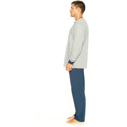 Muška pidžama dugih rukava s gumbima slika 2