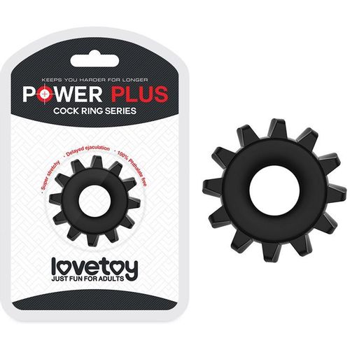 Lovetoy Power Plus penis prsten 1,6cm crni slika 6