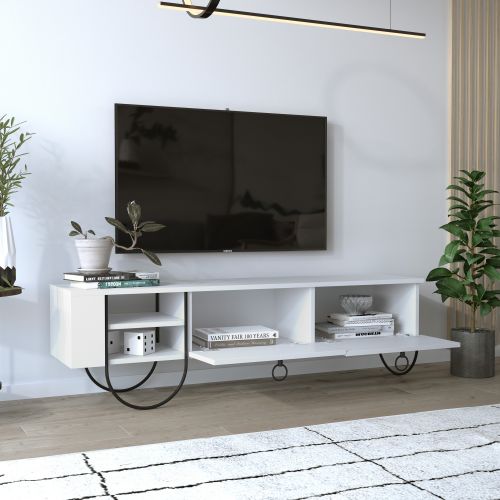 Woody Fashion Stalak za televizor, Bijela boja, Norfolk Tv Stand - White slika 2