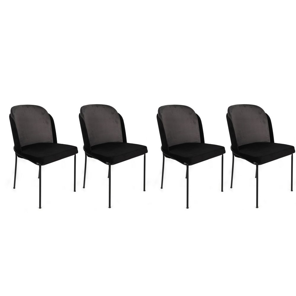 Dore-150 V4 Sivi Crni Set Stolica (4 Komada) slika 1