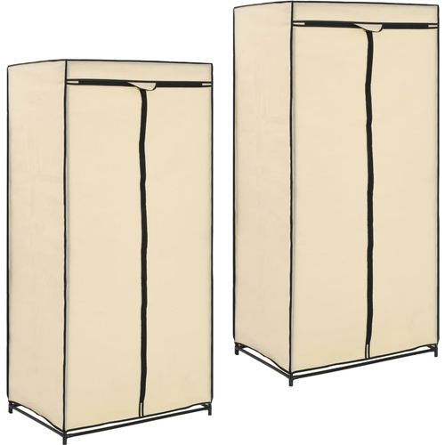 282443 Wardrobes 2 pcs Cream 75x50x160 cm slika 38