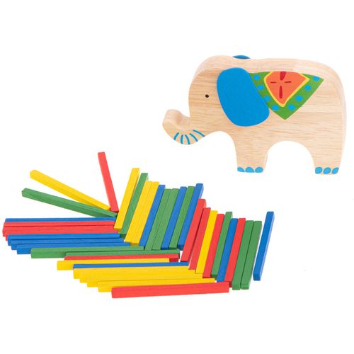 Igra slagalica balansiranje šarenih štapića na sloniću slika 3