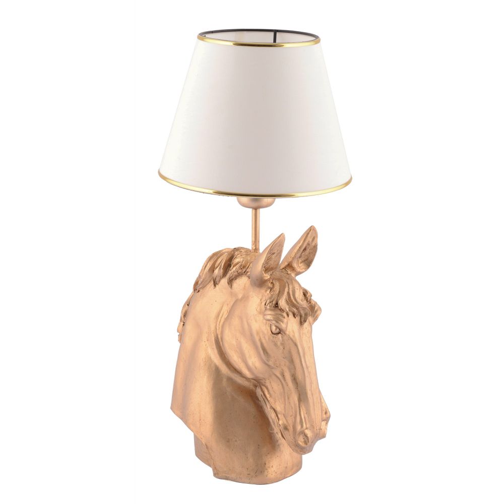 Stolna Lampa s Motivom Konja - Bijelo Zlato slika 2