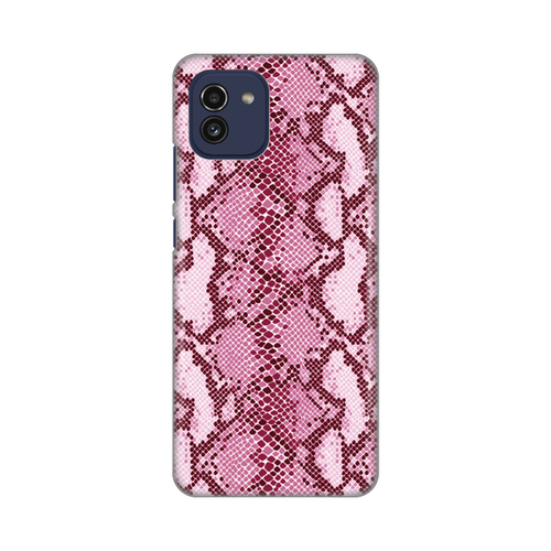 Torbica Silikonska Print za Samsung A035G Galaxy A03 Pink Snake slika 1