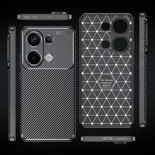 Techsuit – CarbonFiber maska za Xiaomi Redmi Note 13 4G – crna slika 2