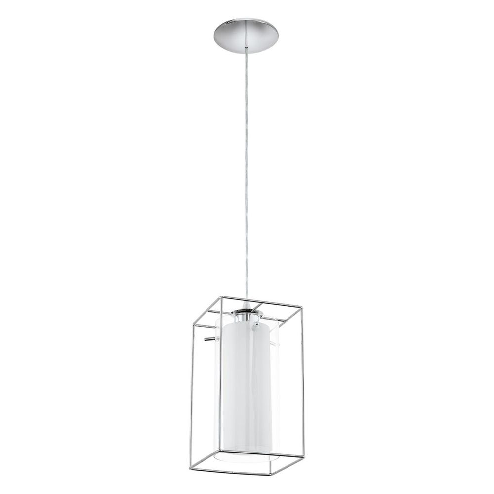 Eglo Loncino 1 Visilica - Krom/Prozirno Bijela, E27 slika 1