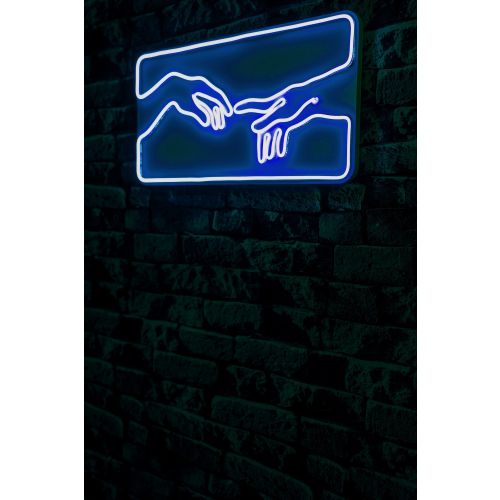 Wallity Ukrasna plastična LED rasvjeta, Creation of Adam - Blue slika 2