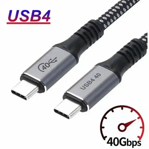 Kabl USB Tip C Thunderbolt 3 KT-USB4.05M 100W (20V 5A) 0.5m slika 1