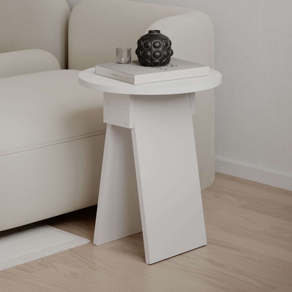 Chen - Whıte White Side Table slika 3