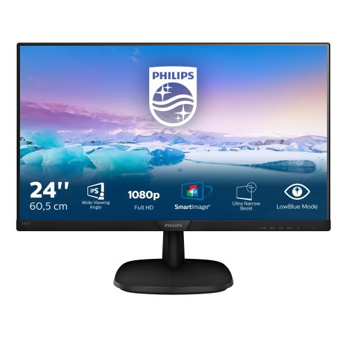 Philips 23.8" 243V7QDSB/00 IPS FHD 1920x1080 250cd 4ms VGA DV HDMI monitor slika 1