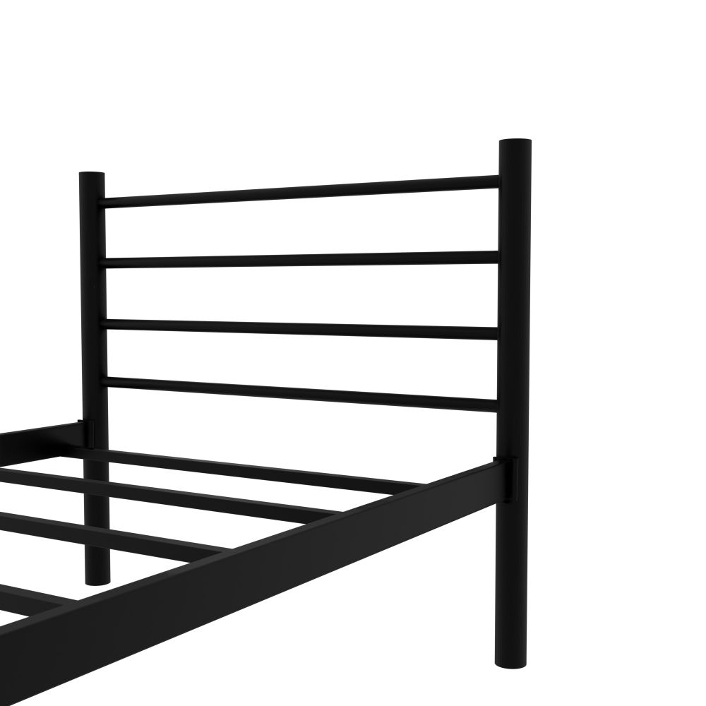 Krevet K10 - Crni (90 x 200 cm) jednostruki metalni okvir - izložbeni artikl (oštećenja ambalaža) slika 5