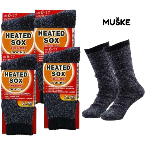 Heated sox, termo muške ili ženske čarape - 4 para slika 2